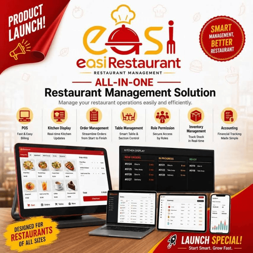 EasiRestaurant product preview